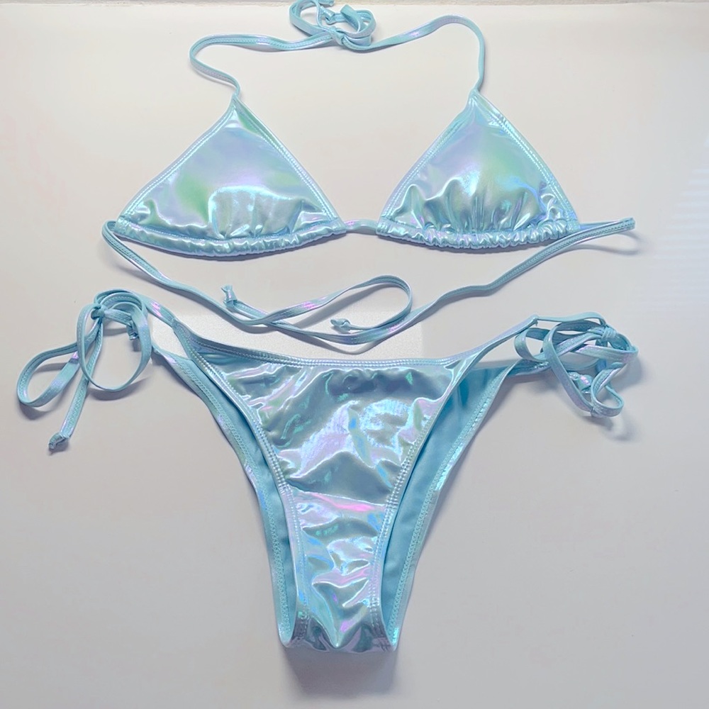 Metallic swim suit